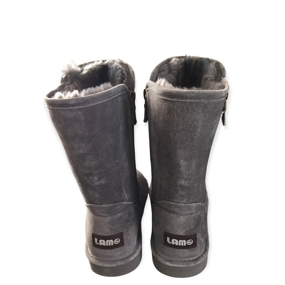 Like New Lamo Gray Boots Size 5 - Picture 3 of 6